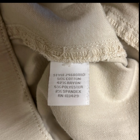 “Intro ❤️ love the fit” sand stretch pull on jeans size 12 - Picture 4 of 5